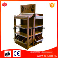SUNSG Promotional multi material wood glass wine display cabinet